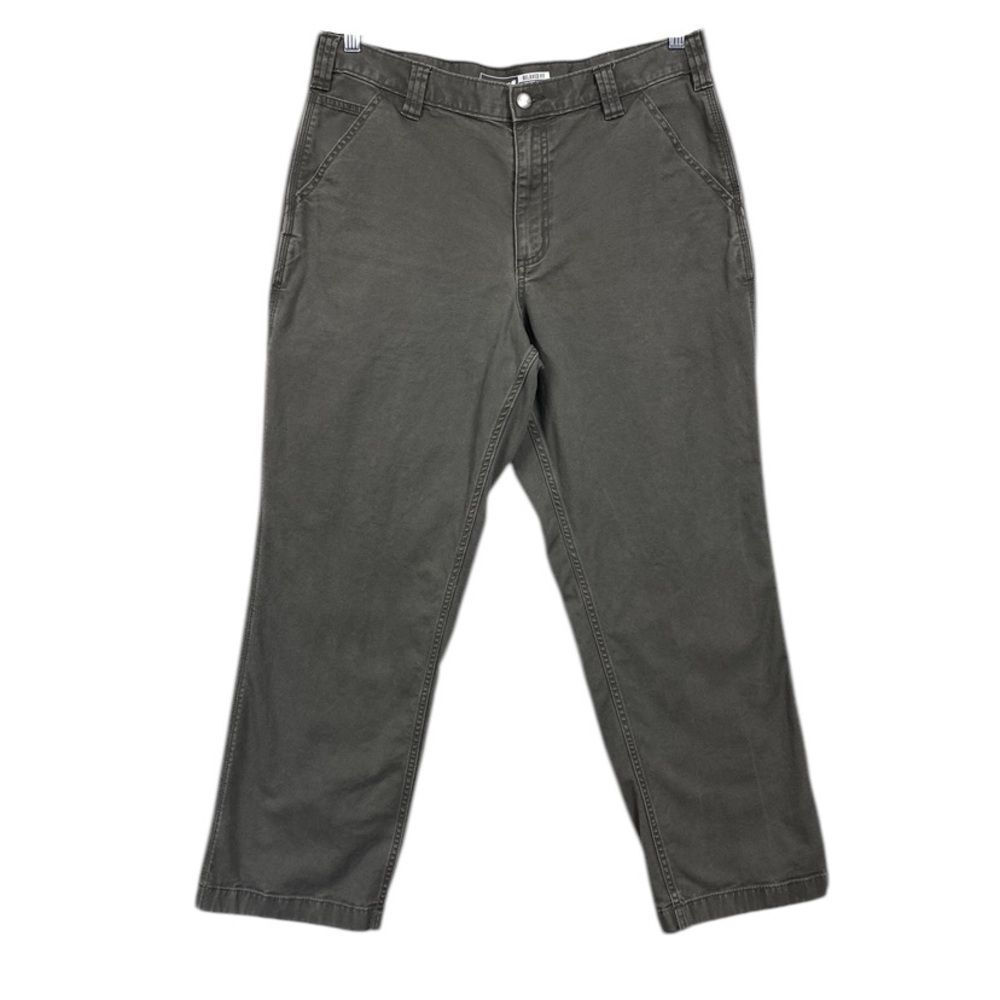 Carhartt Rugged Flex Relaxed Fit Canvas Work Pant Jean Mens Size 36 Grey